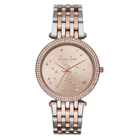 darci rose gold tone watch